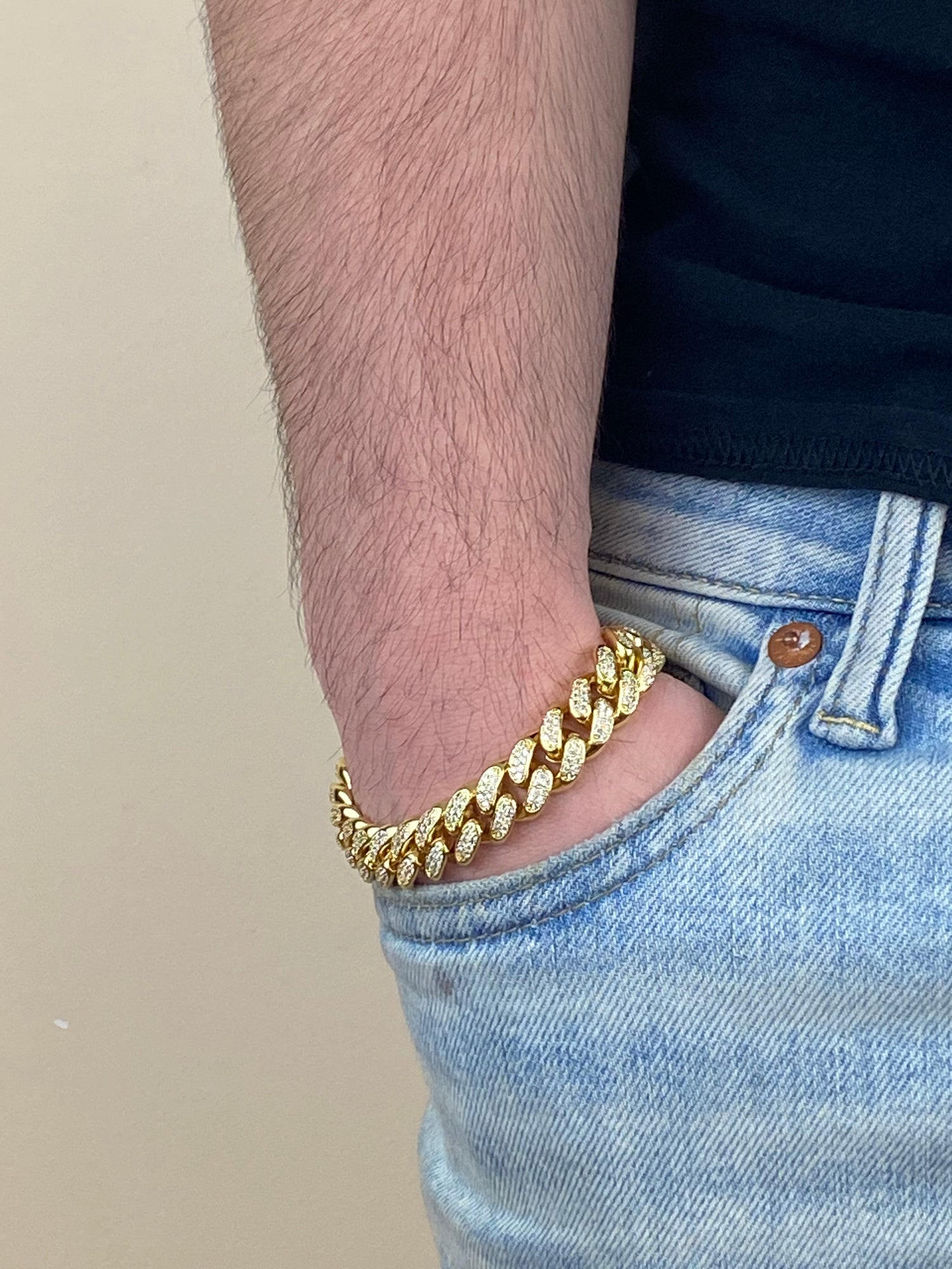 4mm Cuban Chain Bracelet, Gold Vermeil | Men's Bracelets | Miansai